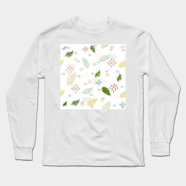 Leaf Long Sleeve T-Shirt by Kristina Stellar Scandinavian Land